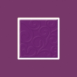 Декор "VERMILIA" 10x10 szklana C, purpura (Польша.Paradyz)